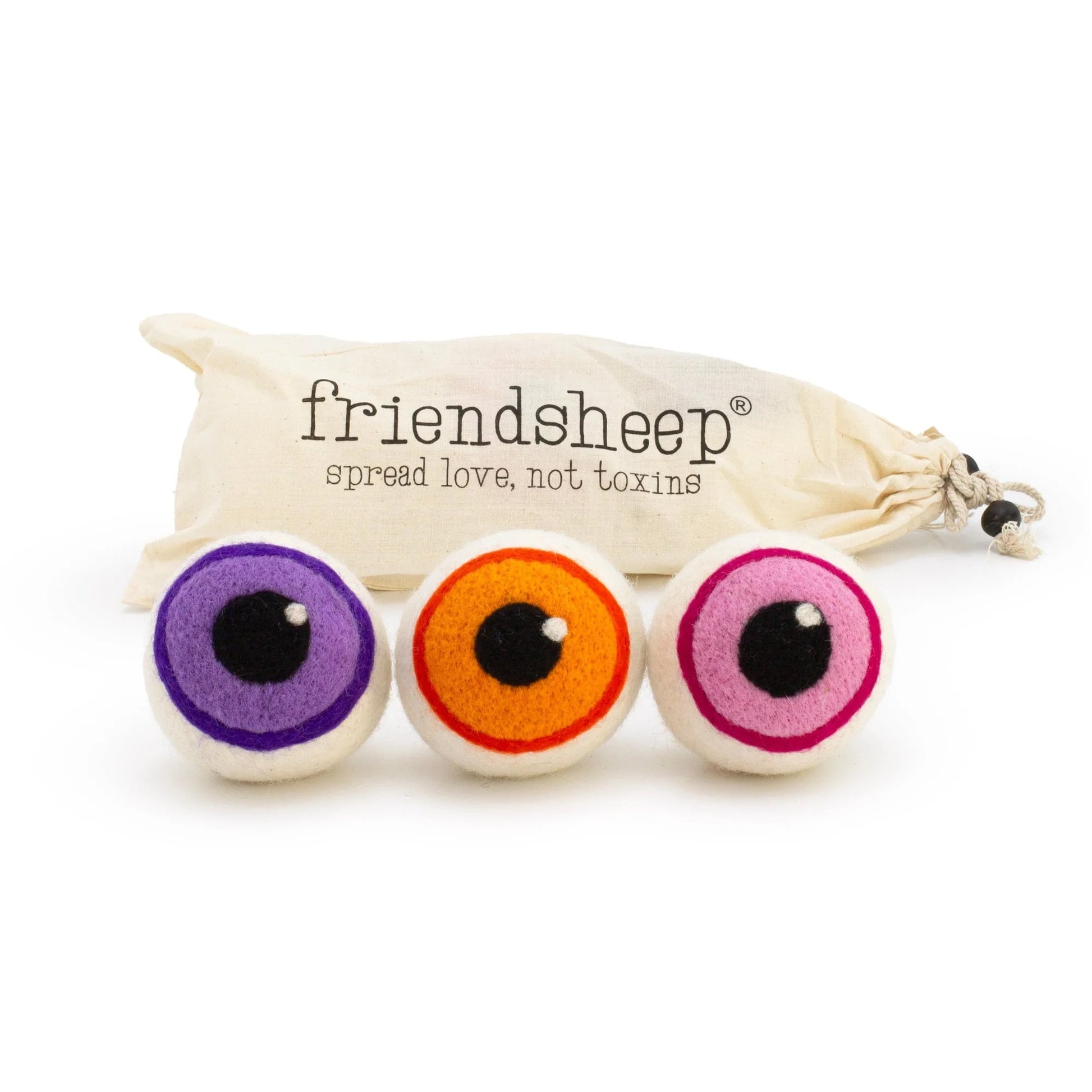 Purple, Orange, & Pink Eerie Eyeballs